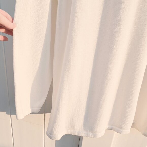 Quacker Factory JOY Lurex Long Sleeve Pullover Sweater | Sequins & Tinsel | 1X - Picture 9 of 14